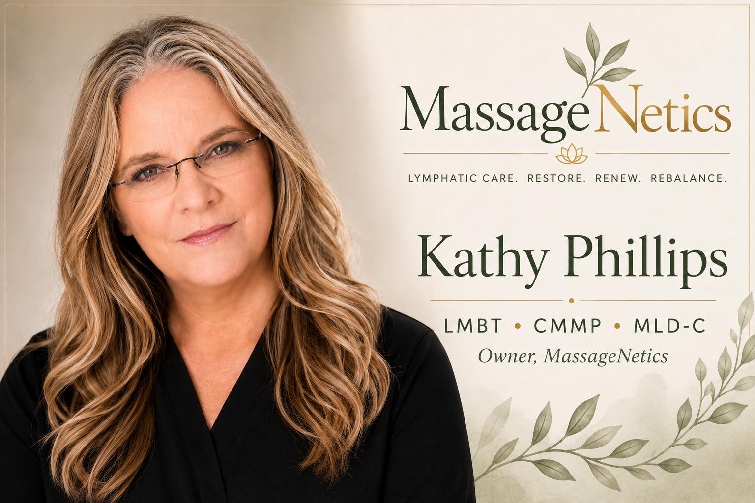 Meet Kathy Phillips. The why behind MassageNetics
