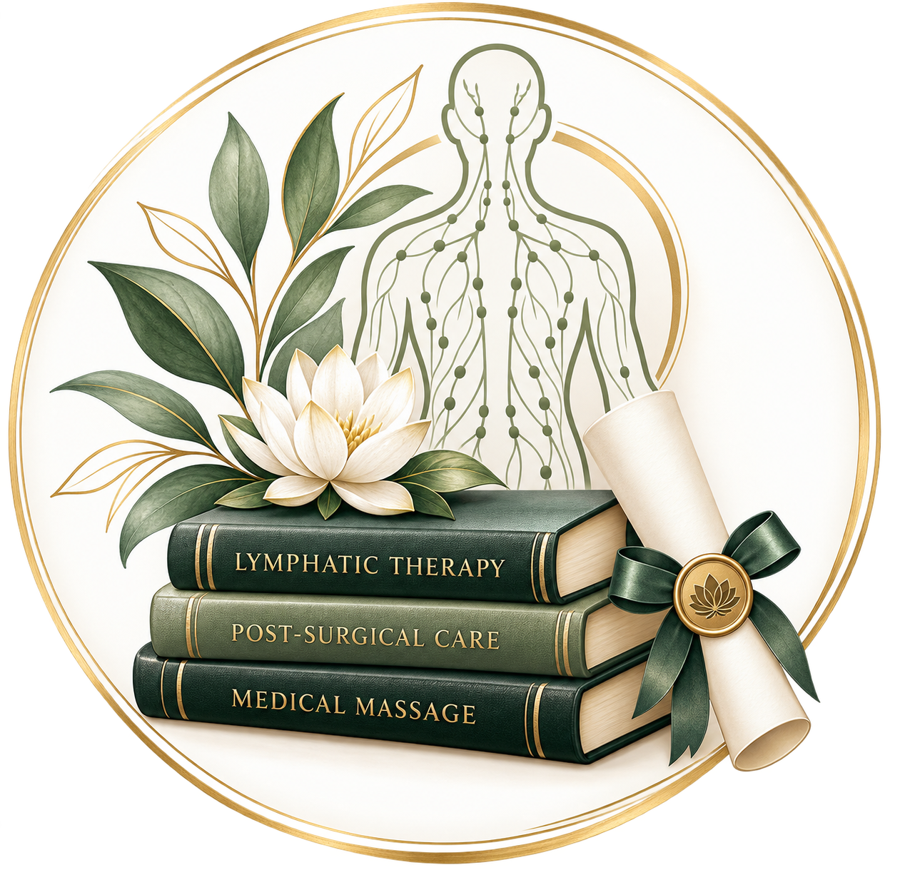 Specialized training in Lymphatics, therapeutic, and medical massage.