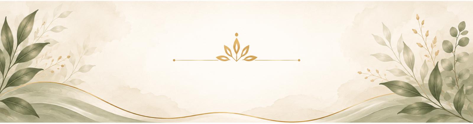 Leaves and beige background