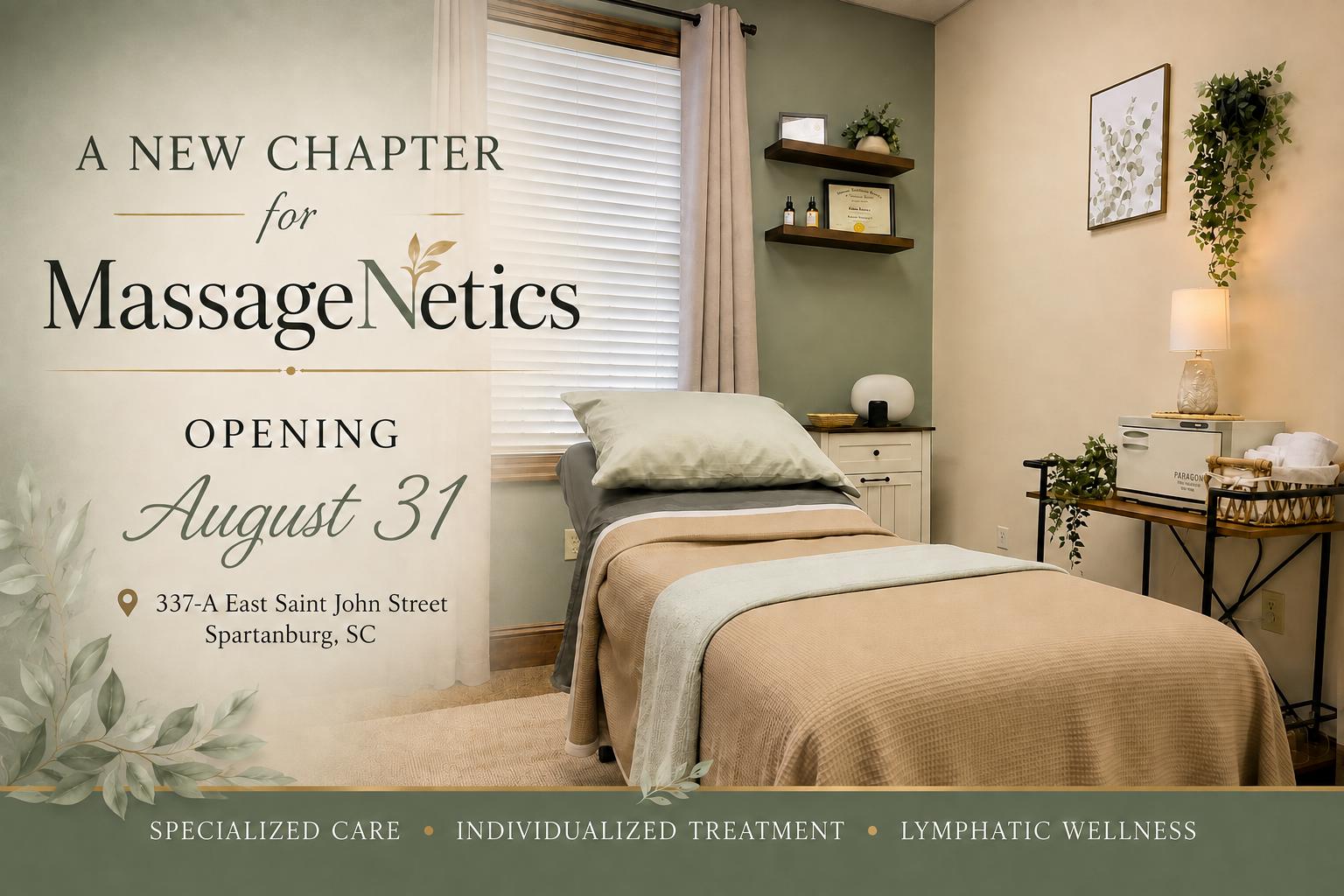 A New Chapter for MassageNetics Begins August 31st!